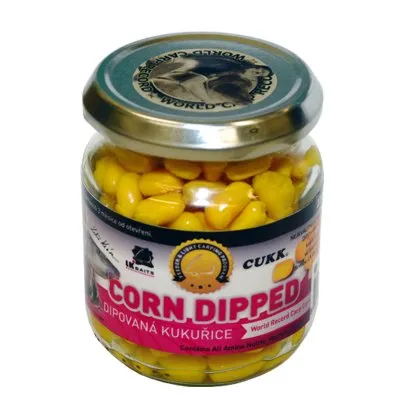 Lk baits dipovaná kukuřice 220 ml-world record carp corn