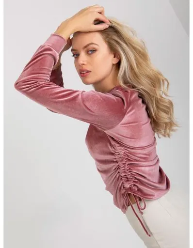 Dámská halenka s výstřihem LEAH růžová