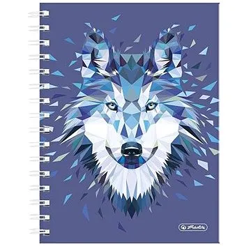 Spirálový A5 100 listů čtvereček WA vlk (50027750)