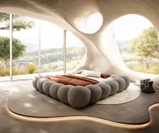 Čalouněná postel Perlla 180x200 cm strukturovaná látka soft