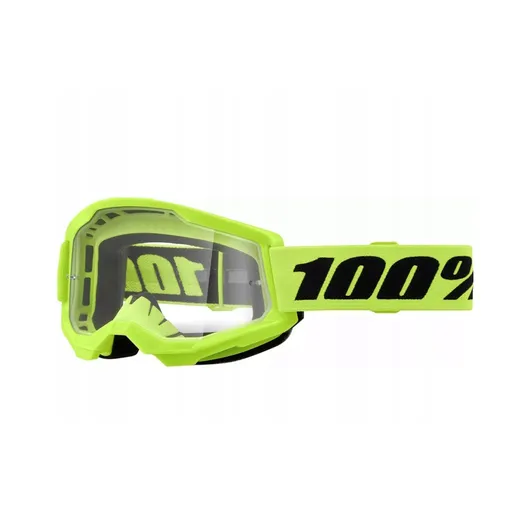 Dětské motokrosové brýle 100% Strata Mini Yellow žlutá, čiré plexi