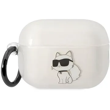 Karl Lagerfeld 3D Logo NFT Choupette TPU Pouzdro pro Airpods Pro 2 White (KLAP2HNCHTCT)