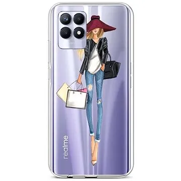 TopQ Kryt Realme 8i silikon Lady 2 69884 (Sun-69884)