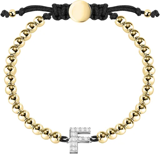 La Petite Story Bicolor náramek s písmenkem "F" LPS05ARR12