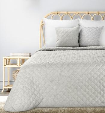 ArtFir Prikrývka na posteľ LEN 1 | béžová 220 x 240 cm