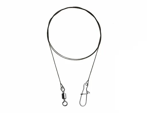 Delphin Wolfrámové lanko Bomb! s obratl. a karab. 2ks - 2ks/35cm/11kg,Delphin Wolfrámové lanko Bomb! s obratl. a karab. 2ks - 2ks/35cm/11kg