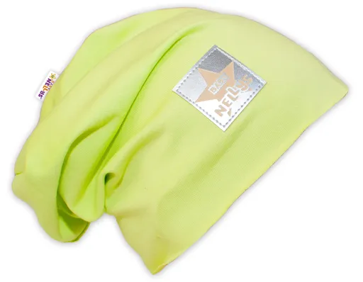Baby Nellys Bavlněná čepička ® - limetka