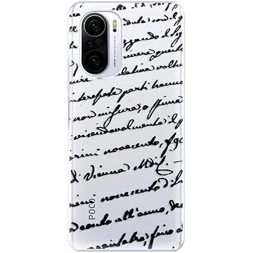 iSaprio Handwriting 01 - black pro Xiaomi Poco F3 (hawri01b-TPU3-PocoF3)