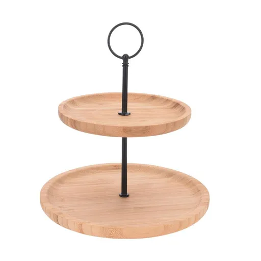 Stojan 2 patra bambus/kov - ORION