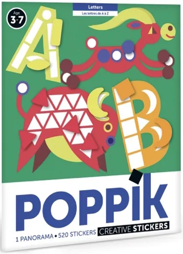 POPPIK Samolepkové panorama Abeceda