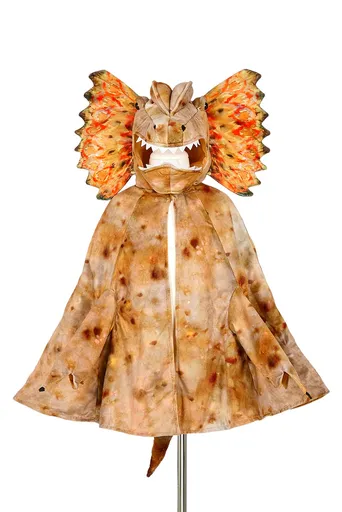 Souza! dětský kostým - dinosauří plášť Dilophosaurus - 4-7 let, 104-122 cm