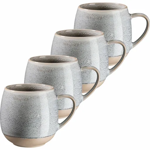 Mäser Sada hrnků 4 ks AQUATA – 355 ml, šedá, 355 ml