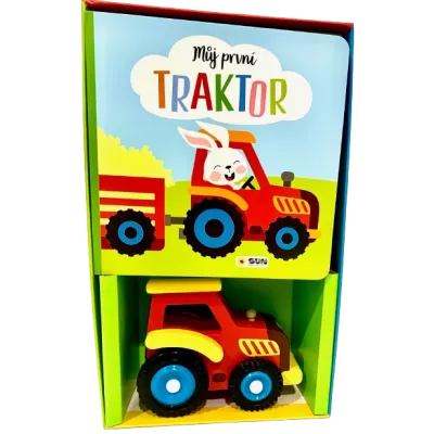 Můj první Traktor - Kniha a hračka - Dárokový box