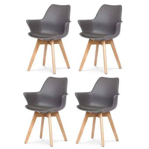 Sada jídelních židlí CT-771 GREY, 4 ks