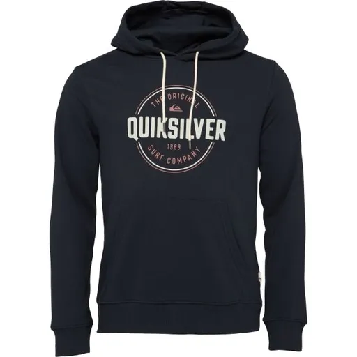 Quiksilver CIRCLE UP Pánská mikina, tmavě modrá, velikost