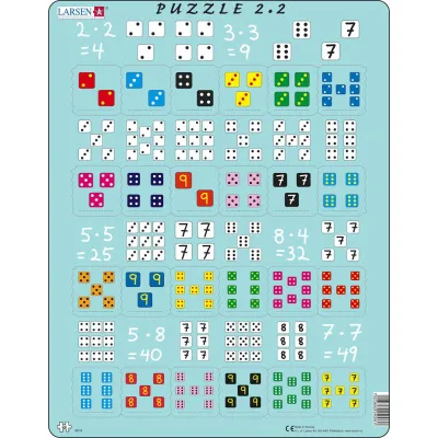 Puzzle Násobení s kostkami 24 dílků