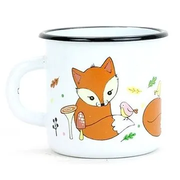 BELIS Smaltovaný hrnek Liška 0,35l, O8cm  (8590191152630)