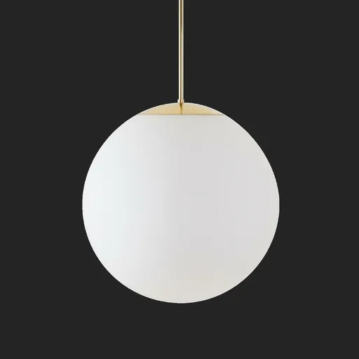 OSMONT ISI72204 ISIS P4 PM-M HP závěsné plastové svítidlo mosaz leštěná / bílá IP40 3000 K 58W LED nouzové kombinované 3 h