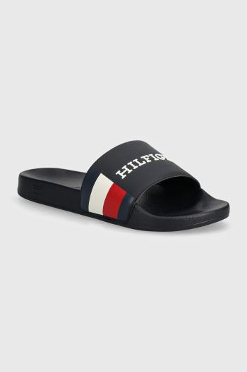 Pantofle Tommy Hilfiger HILFIGER RWB POOL SLIDE pánské, tmavomodrá barva, FM0FM05093