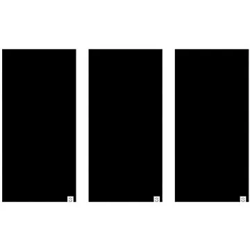 OXFORD nákrčníky Comfy All Black, (sada 3ks, černé) (M167-94)