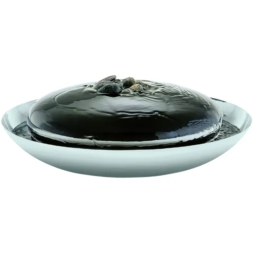 Stolní fontána SPRING Philippi 40 cm stříbrná