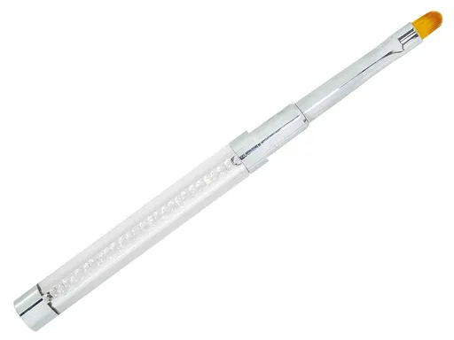 Štětec na akryl s krystaly #6 - oválný