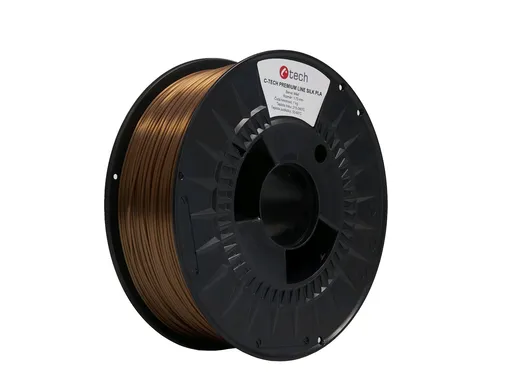 C-Tech 3DF-P-SPLA1.75-COPPER 3D filament, PREMIUM LINE, Silk PLA, měď, 1,75mm, 1kg