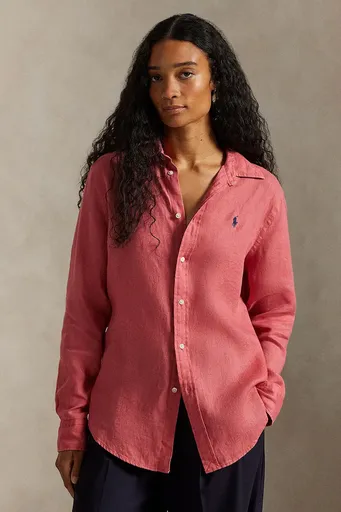 Lněná košile Polo Ralph Lauren