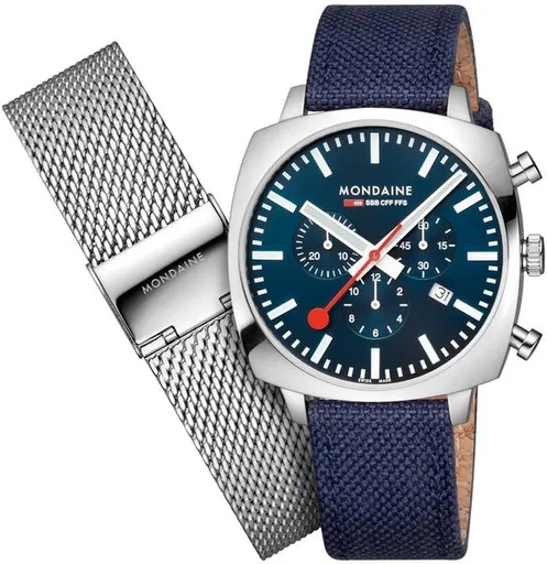 Mondaine Cushion Chrono MSL.41440.LD.SET