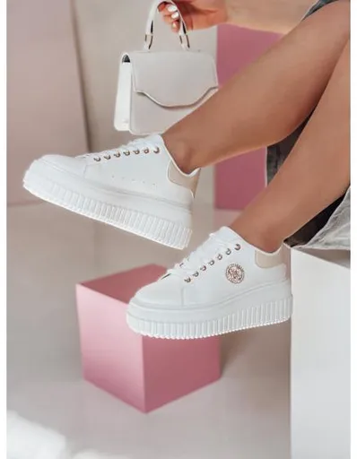 Dámské tenisky na platformě KITNOT béžové