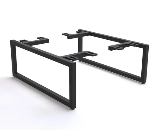 Podnož zkosená úzká 15 cm kov černá pro skříň hloubky 40 cm