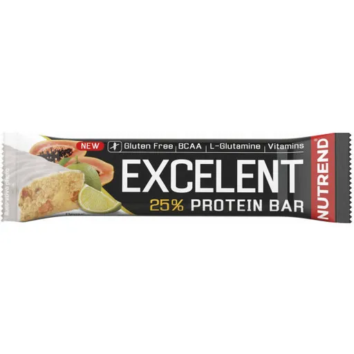 Nutrend EXCELENT 85 G LIMETKA + PAPÁJA Proteinová tyčinka, , velikost 85 G