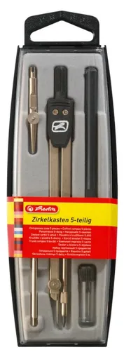 Kružítko sada 5 dílů, černá