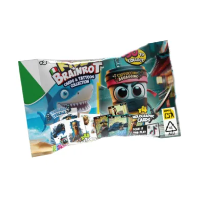 Sběratelské karty holografické  BrainRot + tetování