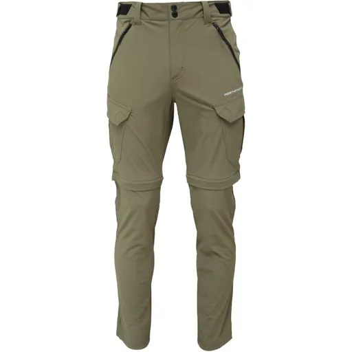 Northfinder CARUSO Pánské trekingové 2v1 kargo kalhoty, khaki, velikost