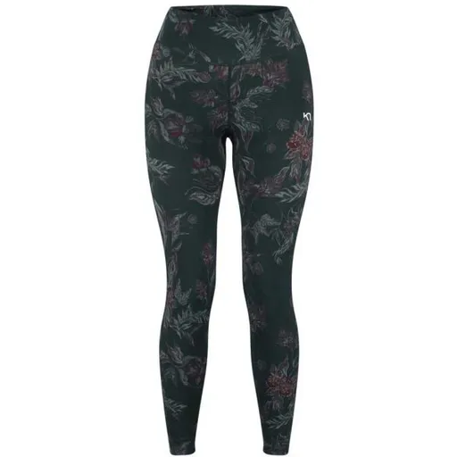 KARI TRAA VILDE RUNNING Dámské běžecké legíny, tmavě zelená, velikost