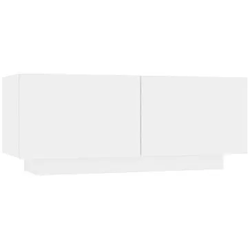 SHUMEE Noční stolek bílý 100 × 35 × 40 cm dřevotříska, 3082765 (3082765)