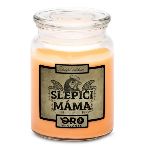 Svíčka Slepičí máma (Vůně svíčky: Tropické ovoce)