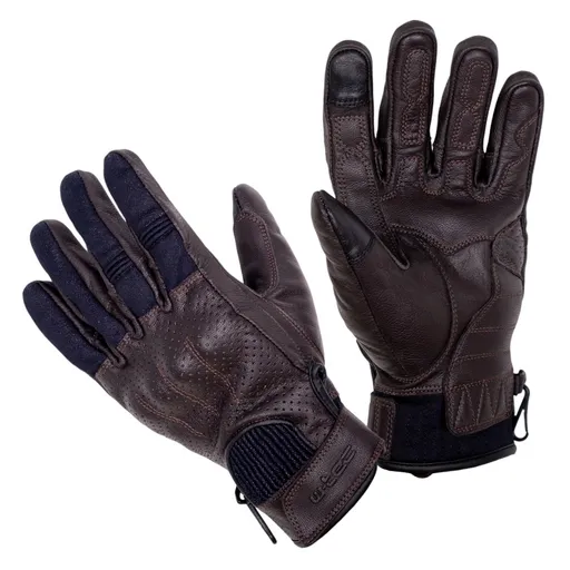 Letní moto rukavice W-TEC Fowlar deep coffee-indigo XXL