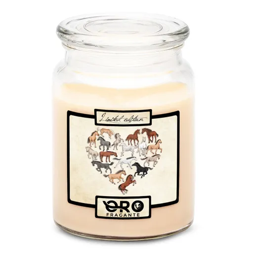 Svíčka Horse heart (Vůně svíčky: Vanilka)