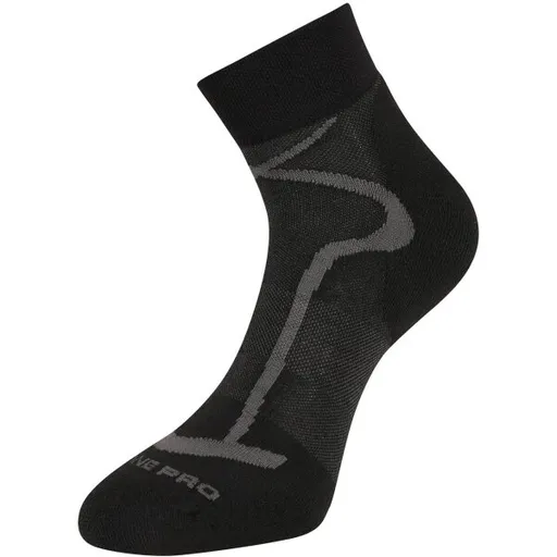 ALPINE PRO GANGE Kotníkové sportovní ponožky, černá, velikost