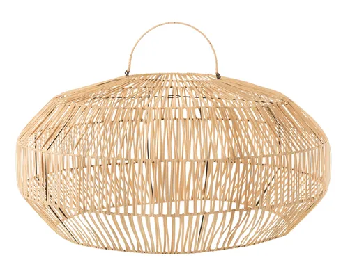 Závěsné přírodní ratanové stínidlo Drim - Ø 57*41 cm/ E27 J-Line by Jolipa