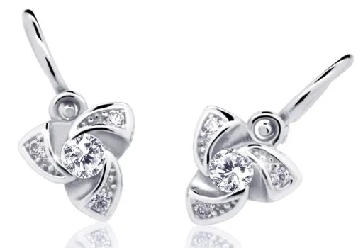 Cutie Diamonds Dětské náušnice z bílého zlata s brilianty DC2203-10-00-X-2