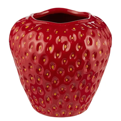 STRAWBERRY Váza 26 cm - červená