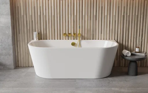 BESCO Volně stojící vana VICA NEW bílá, sifon s napouštěním přepadem Barva Bílá, Barva sifonu Chrom, Rozměr vany 160 × 80  VANVIC160NN