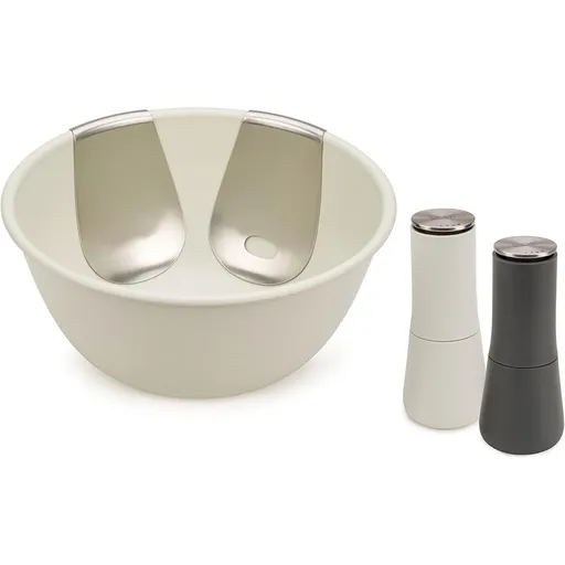 Sada mlýnků na sůl a pepř SERVE IT IN STYLE 20184, se servírovací mísou a nástroji, Joseph Joseph