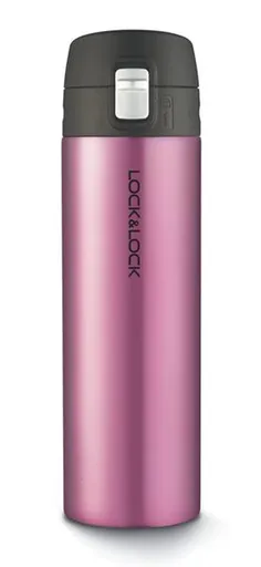 LOCKNLOCK Nerezová termoska LOCK One touch 500ml rubínově červená