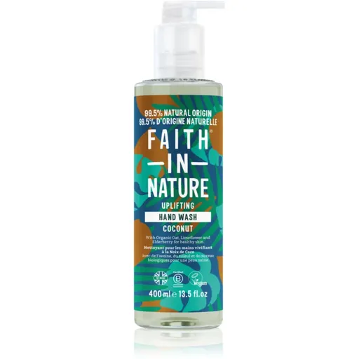 Faith In Nature Coconut přírodní tekuté mýdlo na ruce s kokosovým olejem 400 ml