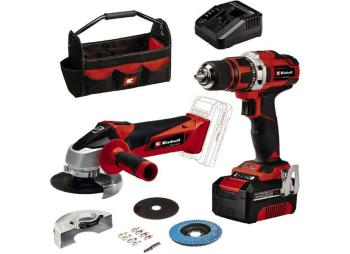 Einhell TE-TK 18/2 Li Kit (CD+AG) akkus gépcsomag (1 x 4.0 Ah Li-...