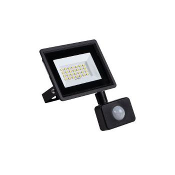 LED reflektor , 20 Watt , természetes fehér , mozgásérzékelős , IP65 , fekete , GRUN , Kanlux